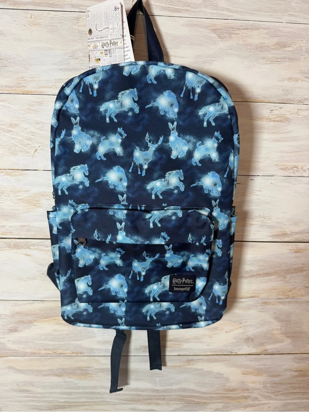NWT Loungefly Amzn WB Harry Potter Patronus Collection Full Size Nylon Backpack